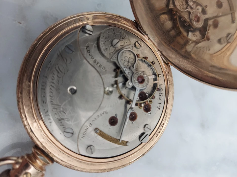 очень редкие карманные часы j bolland & son, pat'd 7 декабря 1886 г., сделано очень мало. - Изображение 4 из 4