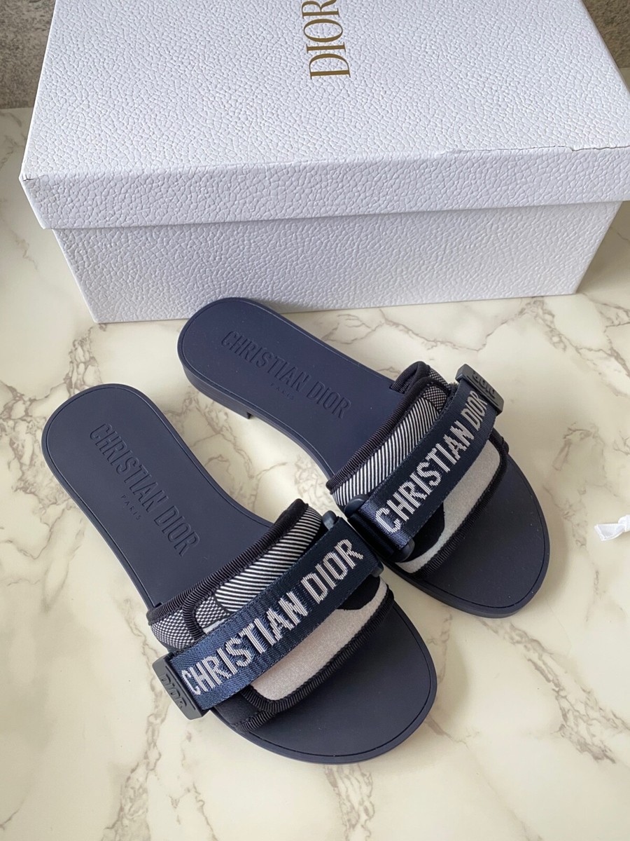 New Christian Dior DIO(R)EVOLUTION Slide Sandal Mules Slides Flats