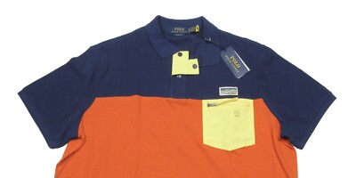 Polo Ralph Lauren Orange Colorblock Summit Classic Fit Zip Pocket