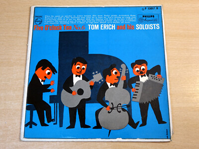 Tom Erich And His Soloists/Five O'Clock Tea No. 6/Philips 10'' LP