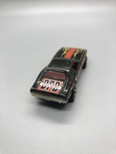 2007 Hot wheels 70 DODGE CHALLENGER Black With Flames. Pre-Owned - Picture 4 of 6