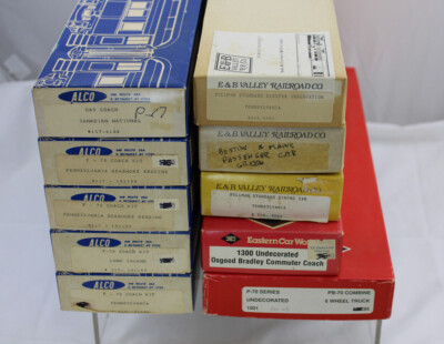 HO Passenger Car Kits - Alco - Eastern, E&B Valley - Your Choice