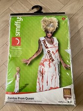 Smiffys High Scool Horror Zombie Prom Queen Halloween fancy dress costume S. New