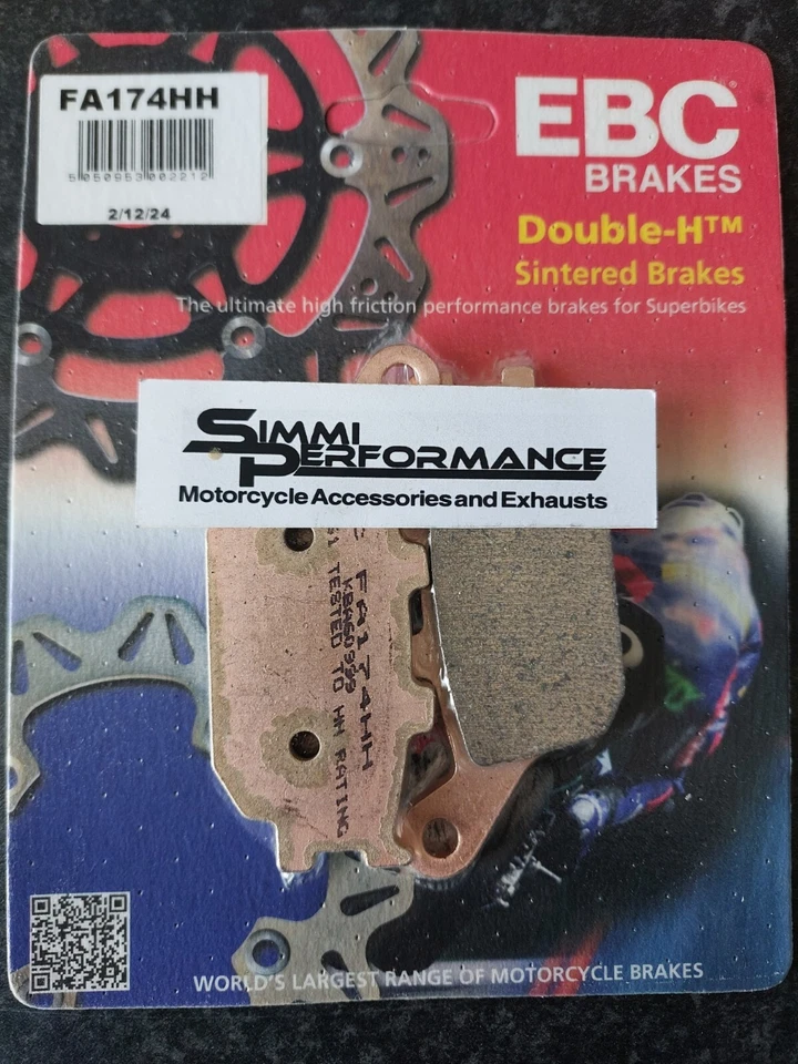 EBC Brake Pads Yamaha MT07 ABS Rear HH 2014 2015 2016 2017 2018 2019 2020 - Image 2 of 4