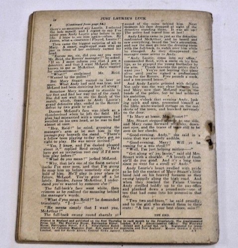* Rare * Peter Parry They Made Him Manager 1st 1937 Football Fictional Book - Foto 5 di 5