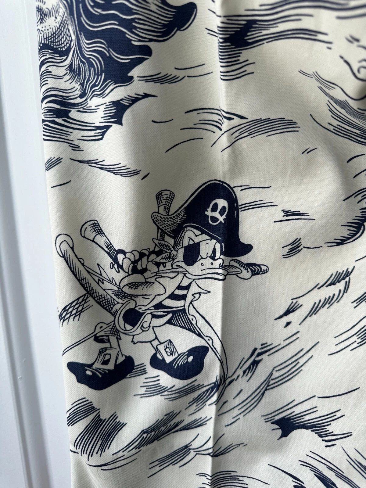 Pantalon imprimé Gucci x Disney SS17 piste tempête de mer x Donald Duck neuf avec étiquettes taille 44R