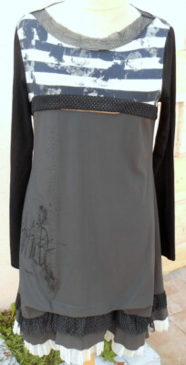 Kleid * Mode gehört dir * LMV Gr. 46 wild grau neu s/und AKTION