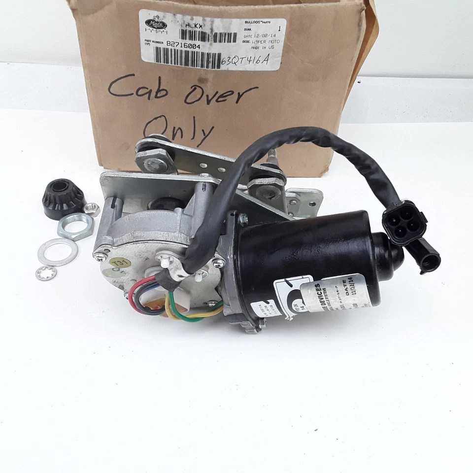Motor limpiaparabrisas lateral derecho/izquierdo Mack 82716004 63QT416A 12 VDC E-008-201 Foto 3 de 4