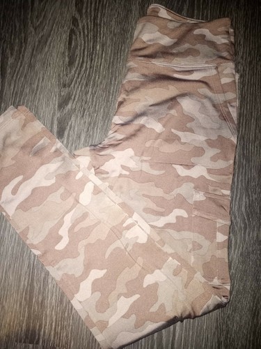 pink fleece lined cargo leggings brand 