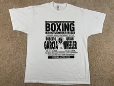 Vintage JERZEES T-Shirt Men's XL Made in USA Roberto Garcia vs Julian Wheeler