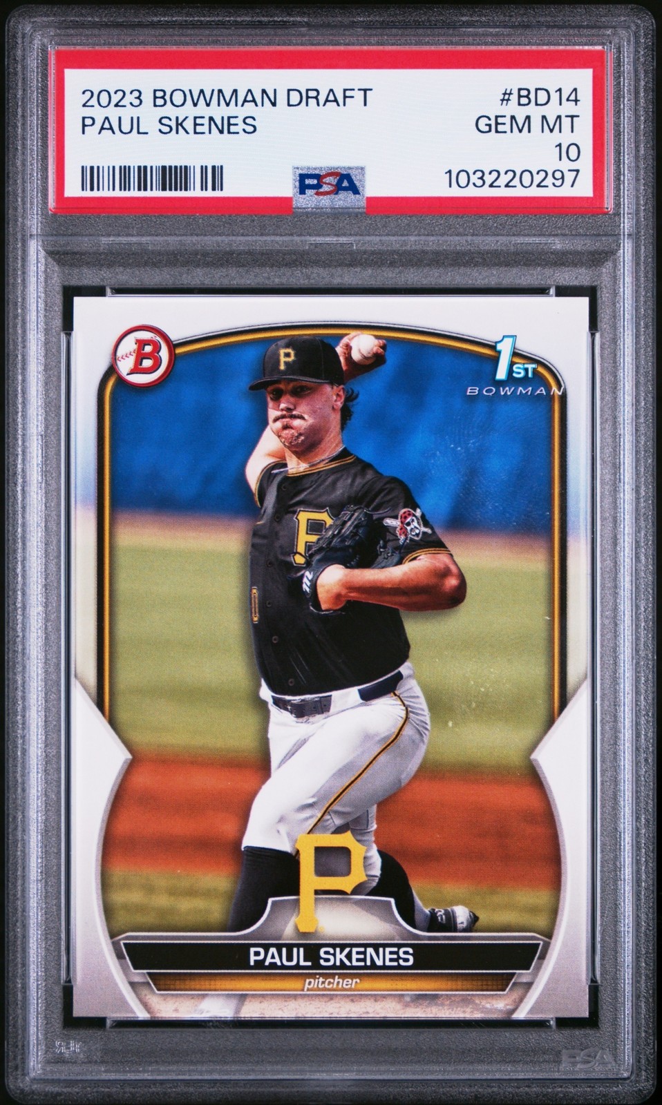 2023 Bowman Draft Baseball Paul Skenes #BD-14 PSA 10
