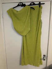 Maxi skirt Ladies Co Ord Green 2 Piece Skirt & Crop Top Size Large UK 14 NEW  J