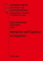 Interaction And Cognition In Linguistics Carlos Inchaurralde