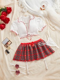 Women's Sexy Lace Lingerie Set, Halloween Role Play Costume