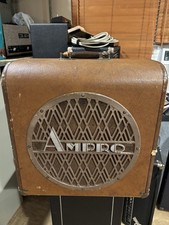Altavoz Ampro Deluxe vintage años 40 ¡con cabina! ¡Ideal para música country!