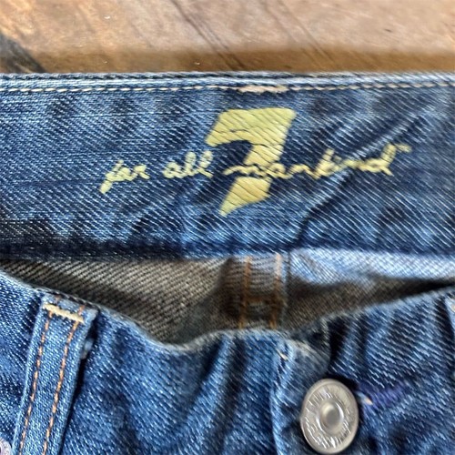 7 For All Mankind Women's Bootcut Jeans Blue Size 25 "A" Pocket - Picture 4 of 7