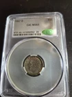 1957-D CAC GRADED GEM MS65 Roosevelt Silver Dime Mint Set Coin Light Toning