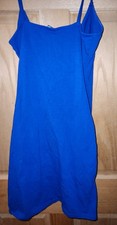 Charlotte Russe Medium Women's Jrs Blue Lace Spaghetti Strap Party Dress cotton 