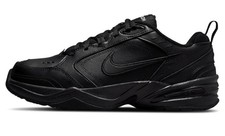 Nike AIR MONARCH IV Men Black 001 Walking Shoe Sneaker Size 11 X-Wide