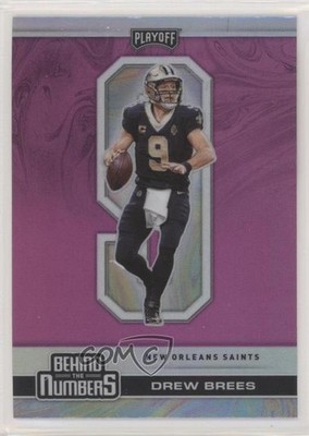 2020 Panini Playoff Behind The Numbers Pink Prizm Drew Brees #BTN-15 HOF m5e