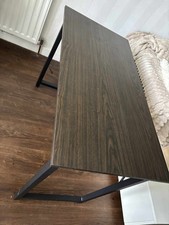 Modern Dark Wood Computer Desk for Home Office Used