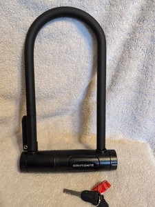 Kryptonite Standard U-Lock Keyed Steel Bike Lock Black 