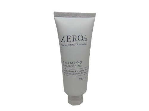 Zero% Shampoo and Conditioner lot of 18 (9 of each) 1.35oz Bottles - Picture 2 of 3