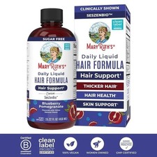 1-3X MaryRuth  s Daily Liquid Hair Formula Blueberry Pomegranate Hair Support