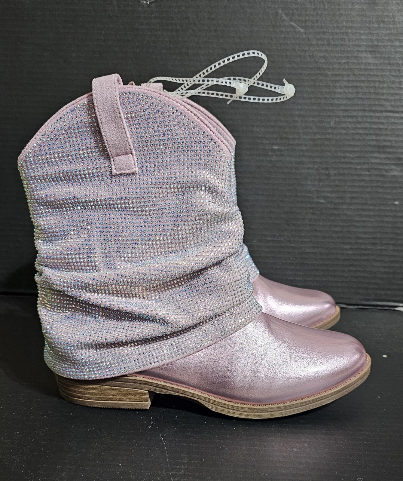 NEW Girl's PINK SPARKLING Boots Steve Madden Kids Lassy Size 4  /UP