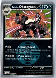 Galarian Obstagoon (Dusk Ball) 132/217 Ascended Heroes Reverse Holo
