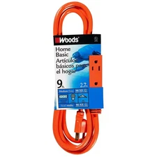 9 Ft. 16/3 SJTW Multi-Outlet (3) Indoor Light-Duty Extension Cord with Cube Powe