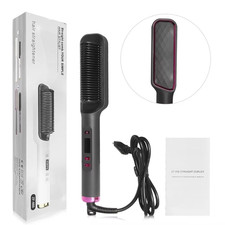 Electric Hot Comb Straight Hair Straightener Comb Straightening Brush Negative I