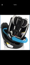 Evenflo Revolve360 Slim 2-in-1 Rotational Car Seat with Quick Clean Cover, Black