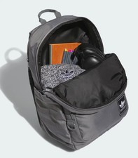 Adidas Originals Premise Backpack Grey  Laptop School Travel Bag  New w/ Tags