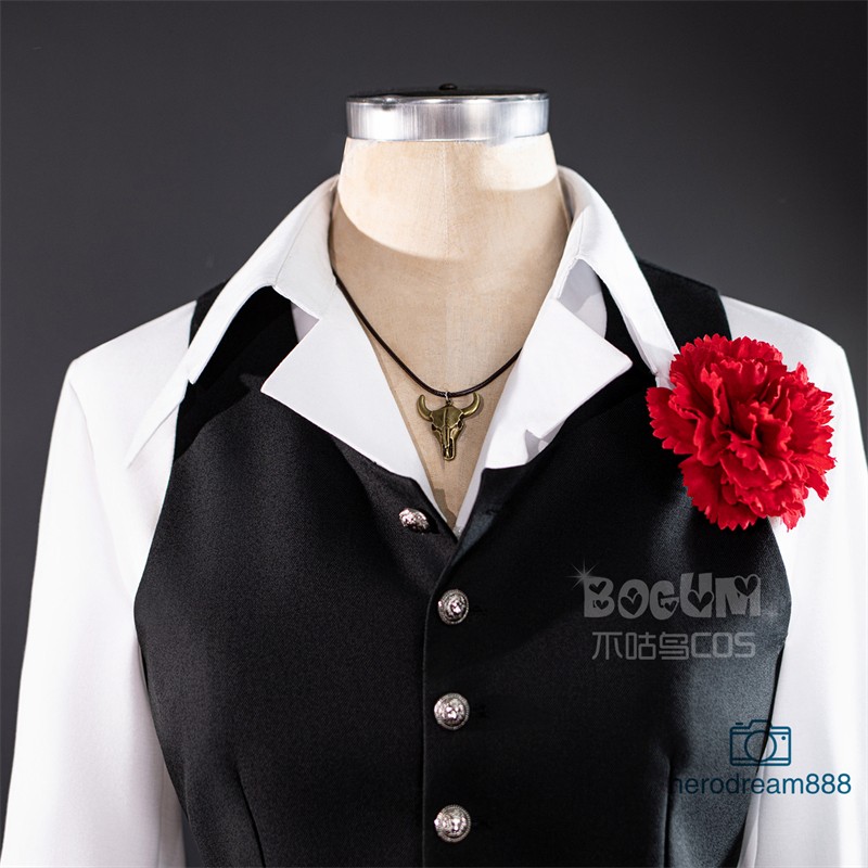 Identity V Matador Hernando Romero Cosplay Costume  Shirt Pants Wig Outfits New image 3
