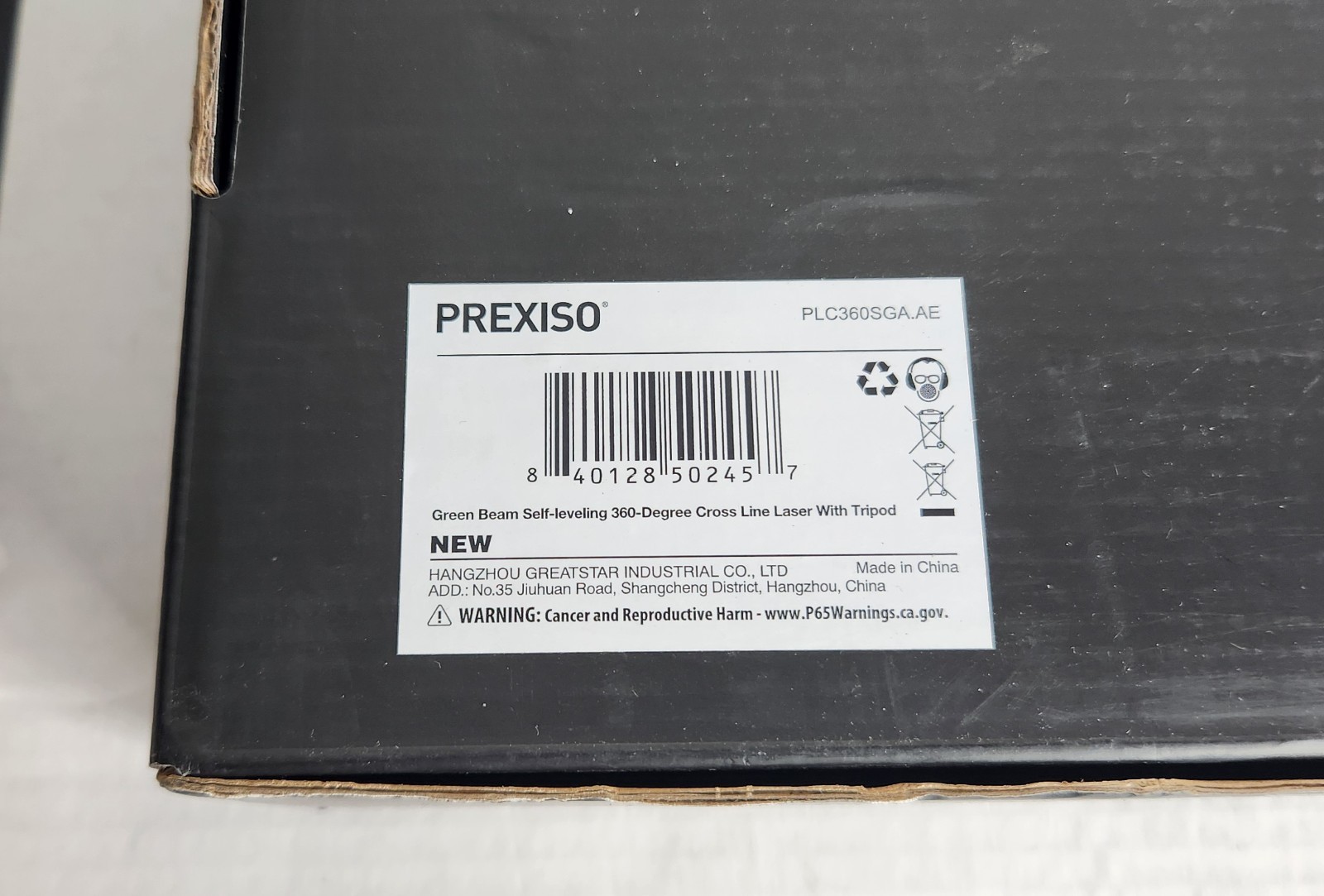 PREXISO 360° Laser Level with Tripod, 100Ft Self Leveling Cross Line Laser