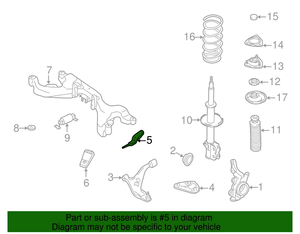 Pin brazo control original Nissan 54428-0E001 Foto 2 de 2