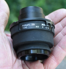 Nice Condenser Abbe 1.25 for Nikon Eclipse E200 Microscope  w Blue Filter