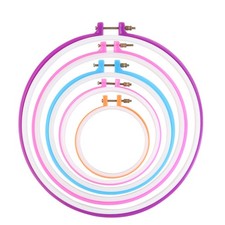 Embroidery Set Accessories Adjustable Circle Frames Beginners Kit