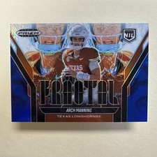 2025 Panini Prizm Black - Fractal Arch Manning #23 Blue Prizm /199 (RC) longhorn
