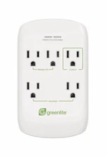 Greenlite 5 Outlet Advanced Power Strip Tier 1 Wall Mount Smart Surge Protector