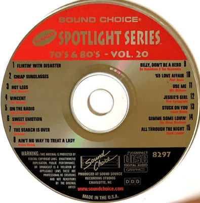 SOUND CHOICE SPOTLIGHT - 70'S & 80'S - SC8297 - AEROSMITH, ZZ TOP, MOLLY HATCHET