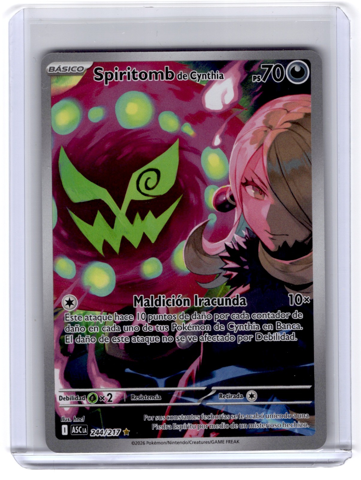 Cynthia's Spiritomb 244/217 Holo Illustration Rare ME: Ascended Heroes NM