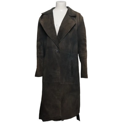 Mart Visser, Ledermantel, Damen, Größe: 48, Blau, Leder/Polyester #X15