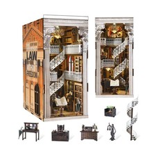 Book Nook Kit, DIY Booknook Miniature House Tiny House 3D Wooden Pu... Fast Ship