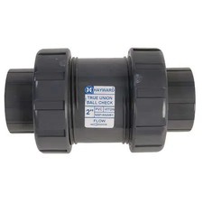 Hayward Flow Control Tc10025t Check Valve, True Union, Ball, 1/4", Pvc/Fpm,