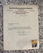 the duff manufacturing Co. letterhead Pittsburgh  PA , October 12, 1925