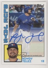 2019 Topps 1984 Topps Baseball Rookies Auto Rowdy Tellez #84R-RT Auto 4al