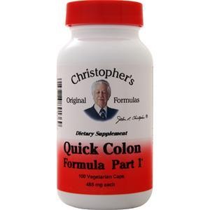 Christopher's Original Formulas Quick Colon Formula Part 1 100 vcaps ...