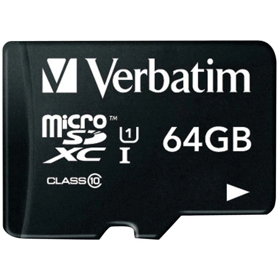 VERBATIM® 64-GB Class 10, UHS-1 V10 U1 Premium microSDXC Memory Card with... - Image 2 of 3